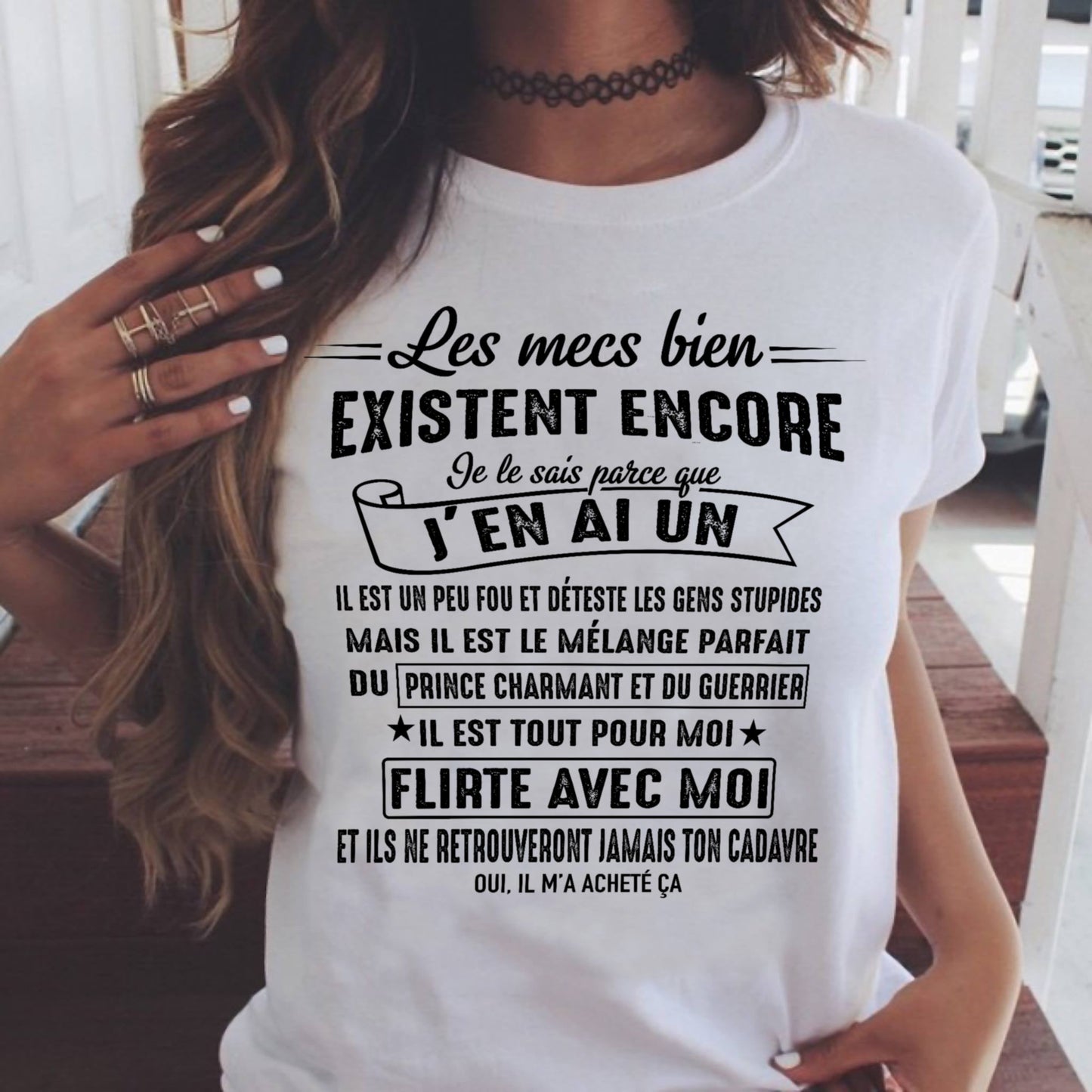 UN T-SHIRT MAGNIFIQUE POUR VOTRE FEMME - CADEAU DE LA PART DE SON MARI - frSNOW00 (SKUUP-00)