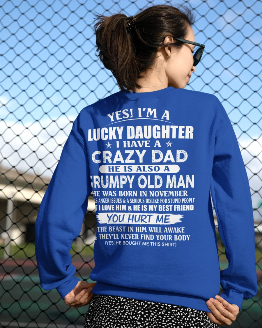 November - Awesome Grumpy Old Dad - Special gift for your daughter From Dad - SNOW11 (SKU10-50-11)