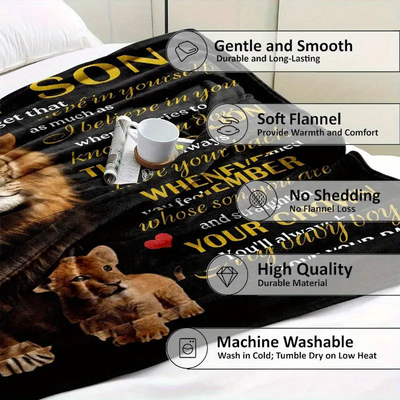 BLANKET FOR SON FROM DAD – COMFORT & WARMTH GIFT Sherpa Fleece Blanket - FULL