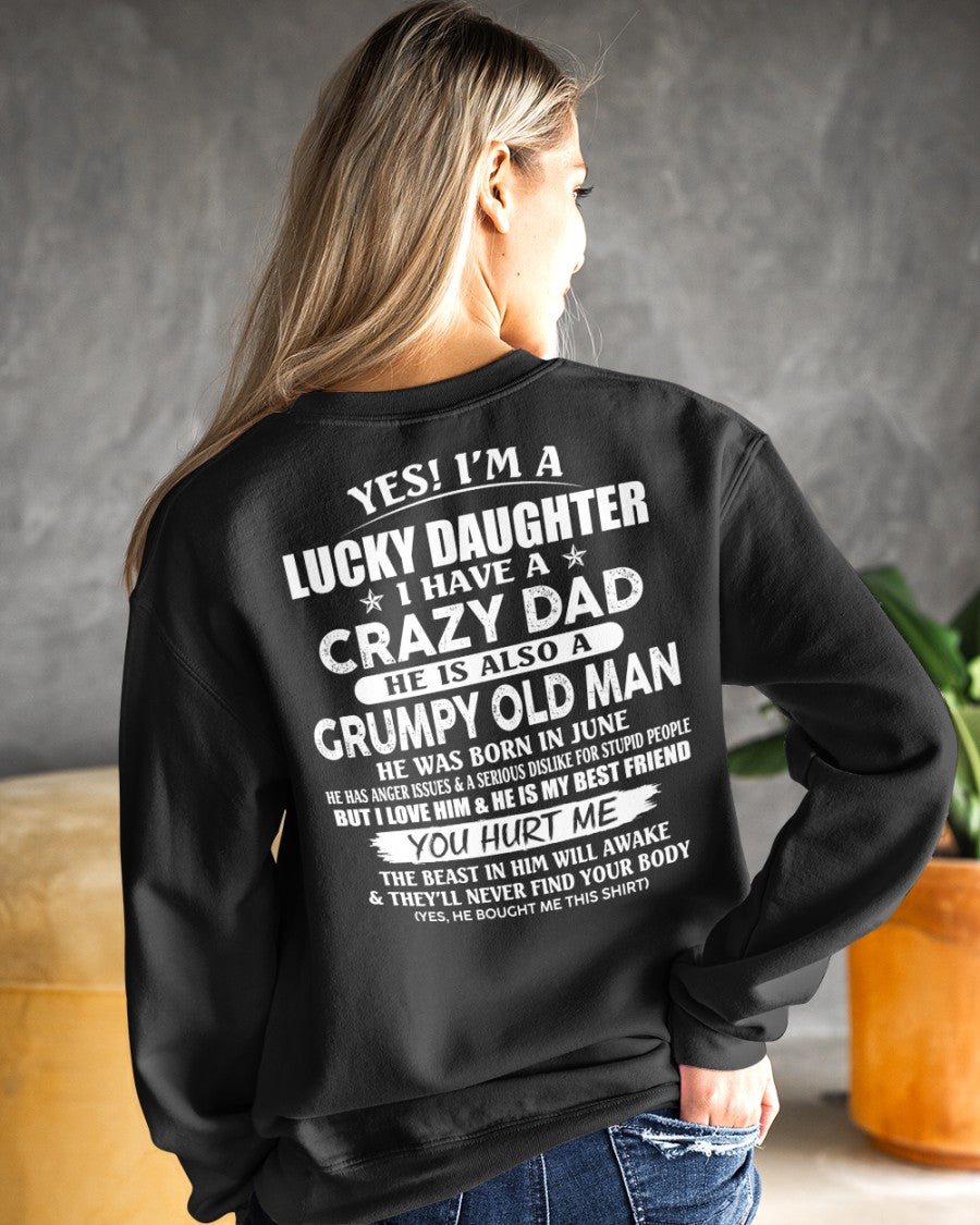 June - Awesome Grumpy Old Dad - Special gift for your daughter From Dad - SNOW06 (SKU10-50-06)