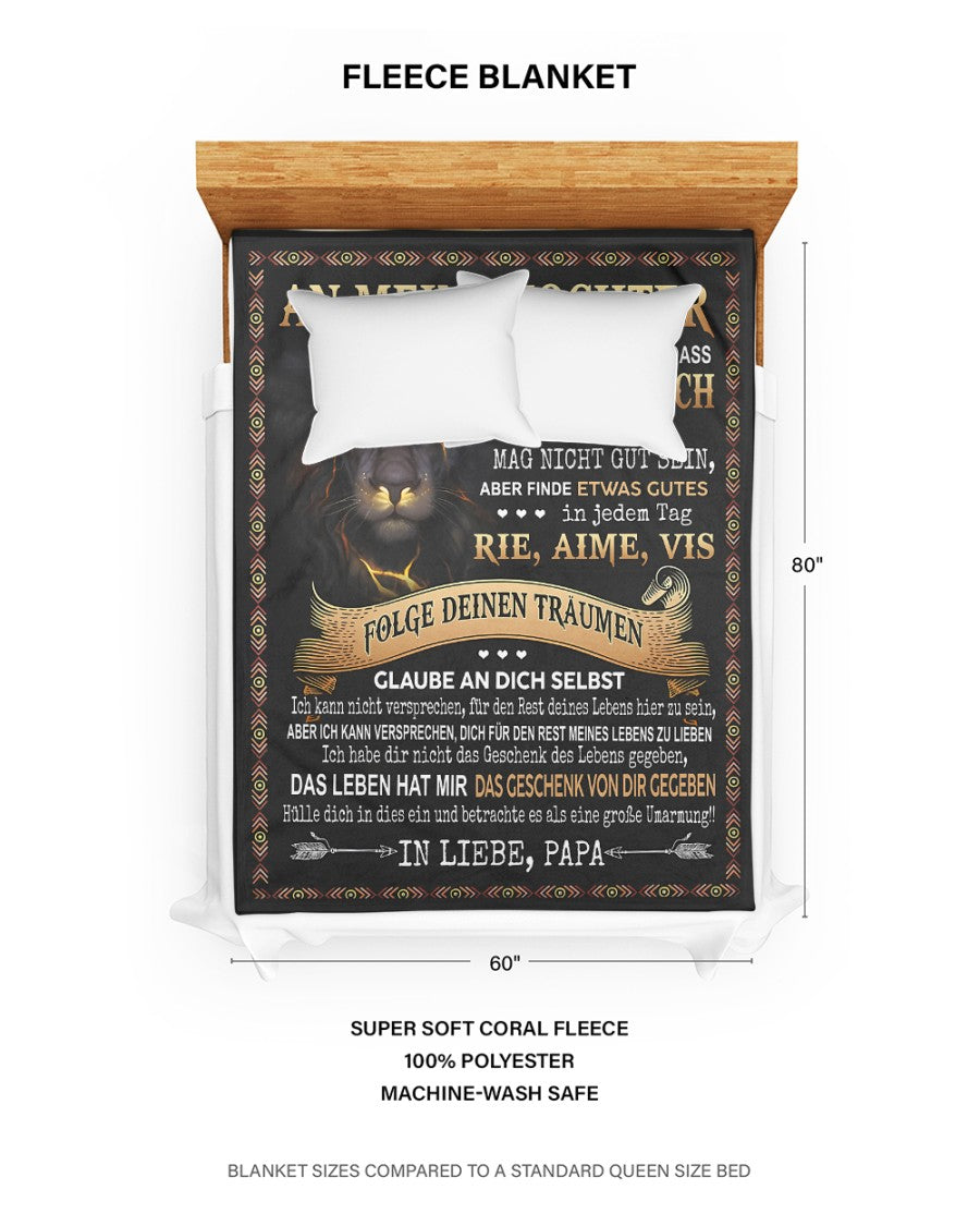 Besonderes Geschenk für deinen Tochter – Decke von Papa (SKUB09-124)