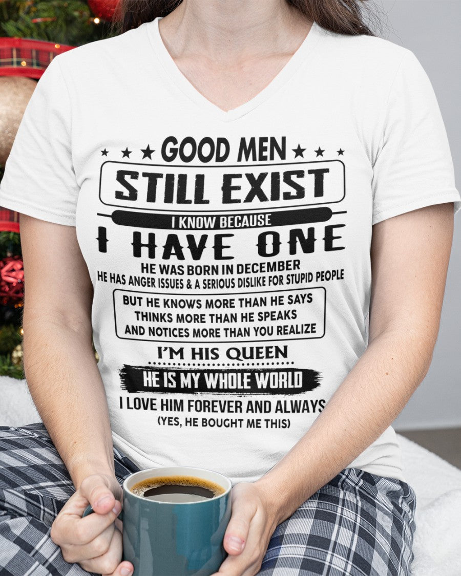 December - Good men Still Exist - gift for your girlfriend, wife from Husband - SNOW12 (SKU-GM-12)
