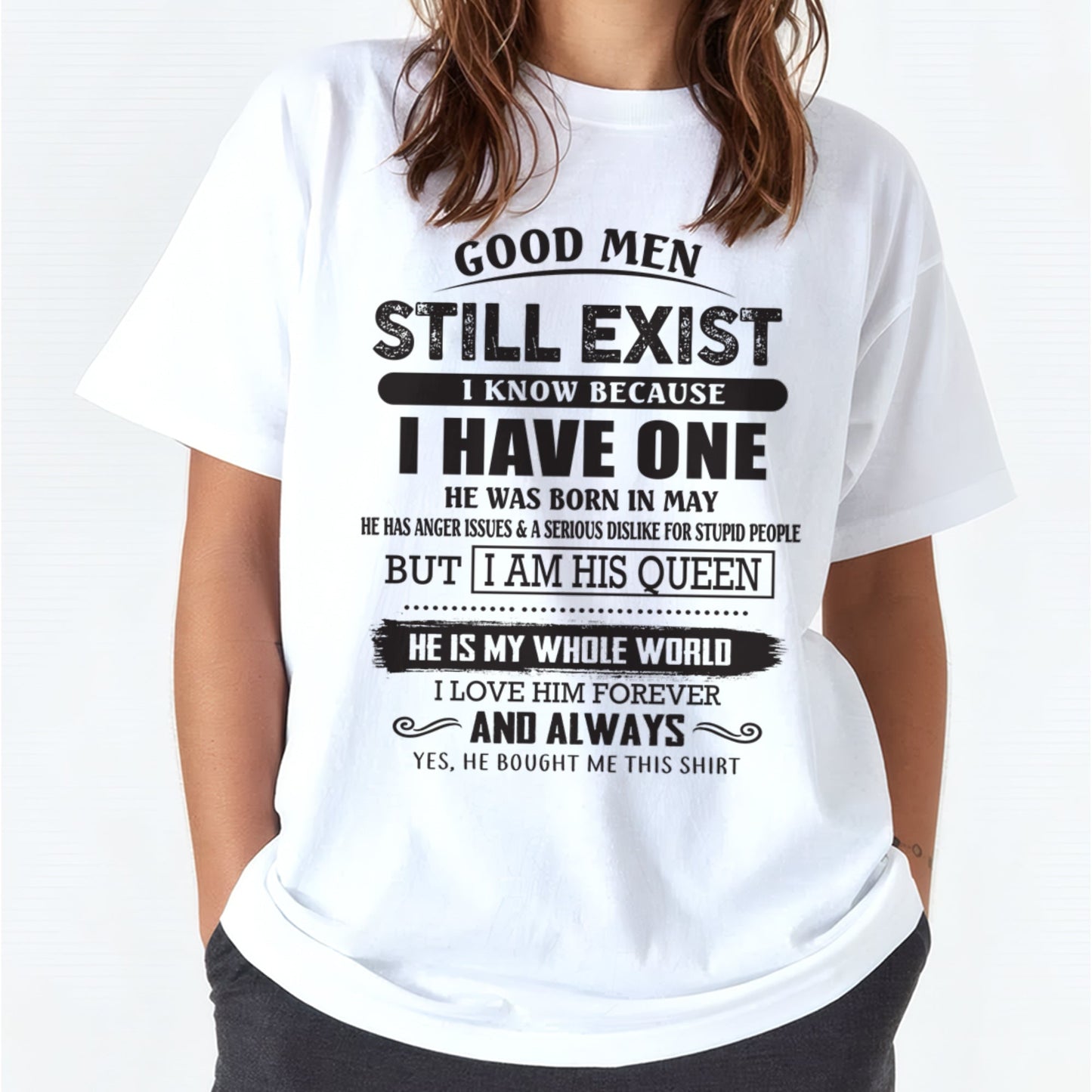 May - Good Men Still Exist - Perfect Gift For Your Girlfriend, Wife From Husband / Man - snow05 (SKU07-166-05)