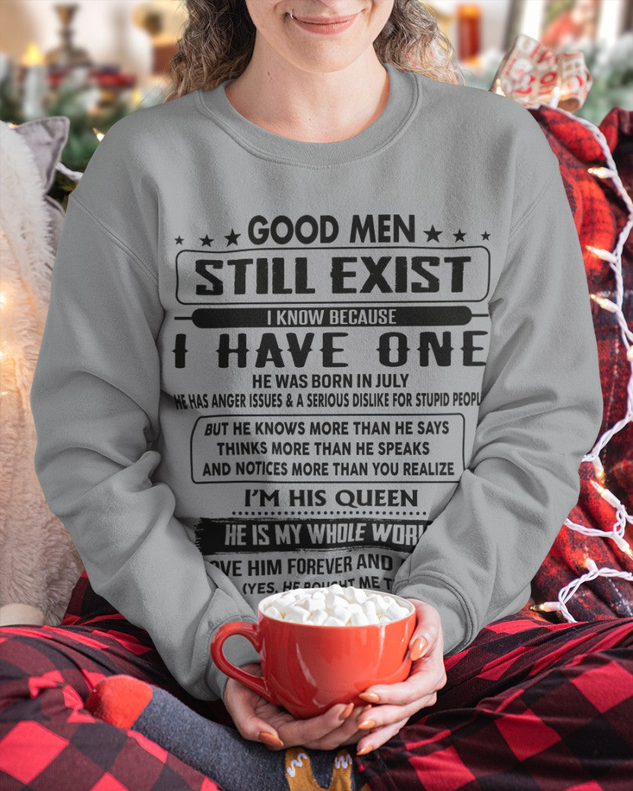 July - Good men Still Exist - gift for your girlfriend, wife from Husband - SNOW07 (SKU-GM-07)