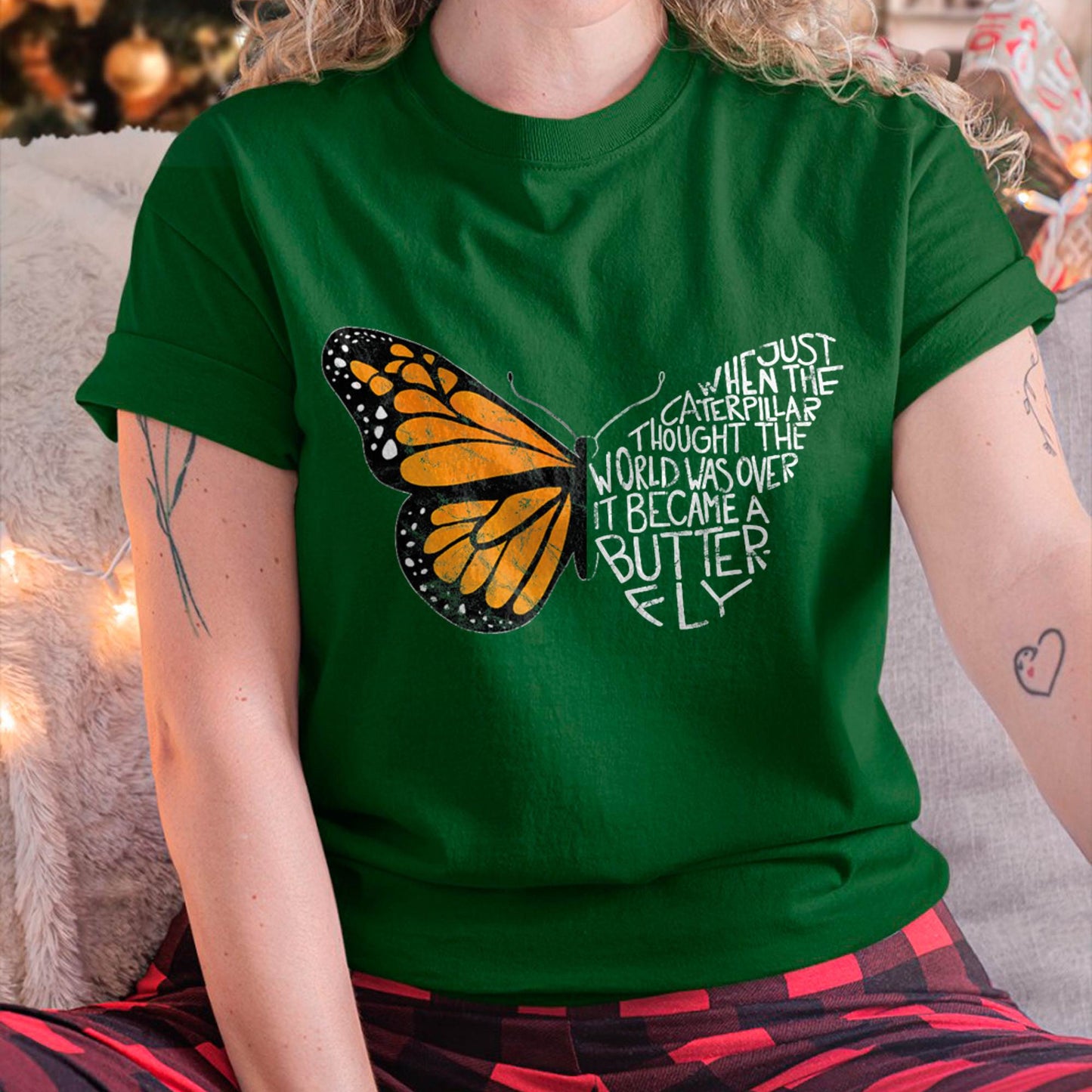 When The Caterpillar Thought The World was Over, Butterfly T-Shirt