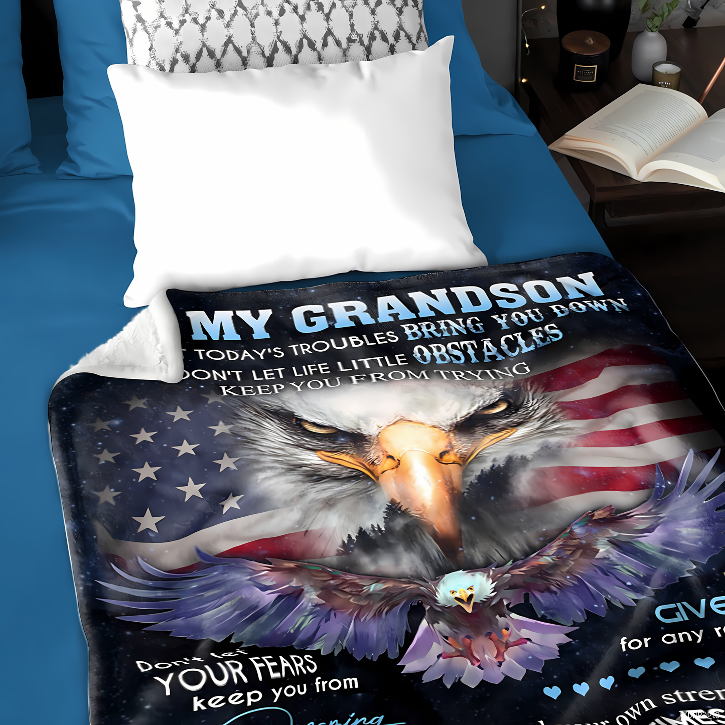 Special Gift For Your Grandson Blanket - From Grandma