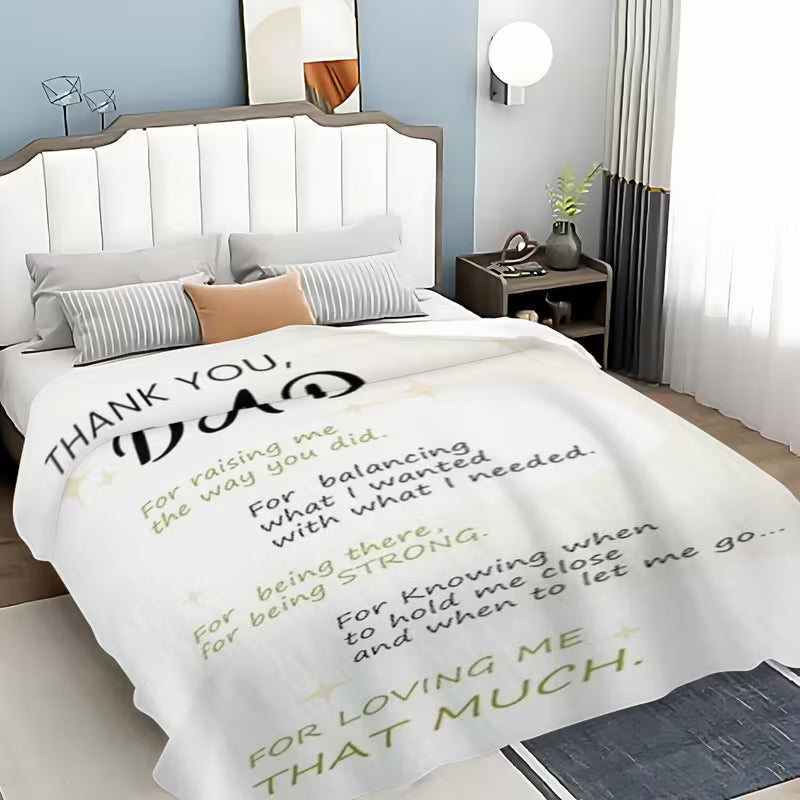 Special Gift For Your Dad Blanket - From Son & Daughter