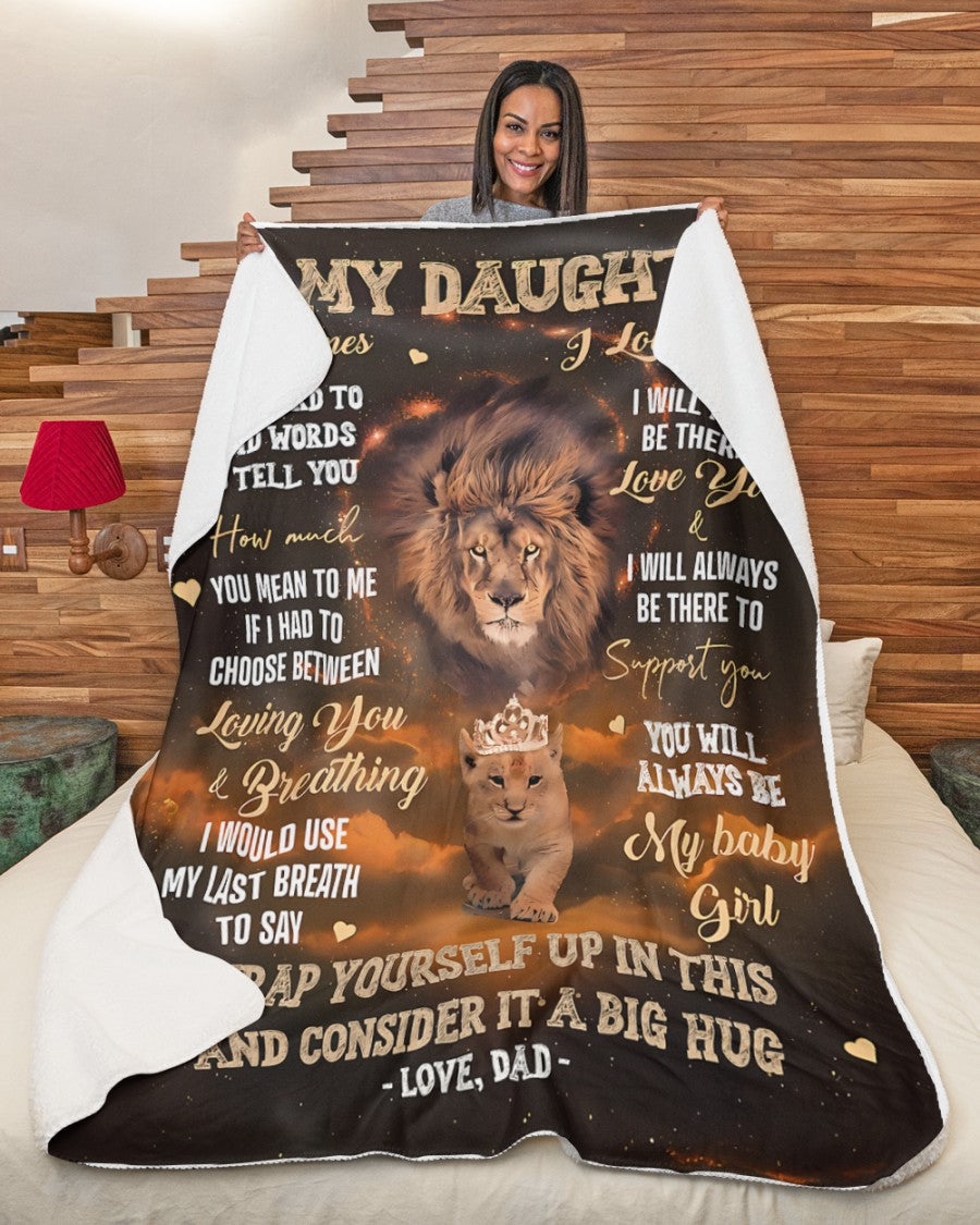 Special Gift For Your Daughter Blanket - From Dad (SKUB12-125)
