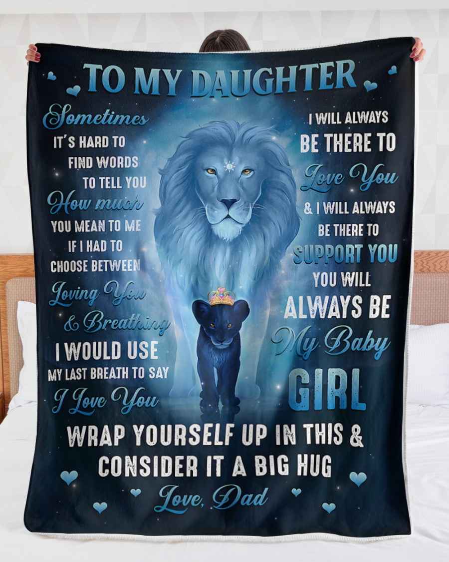 Special Gift For Your Daughter Blanket - From Dad (SKUB12-141)