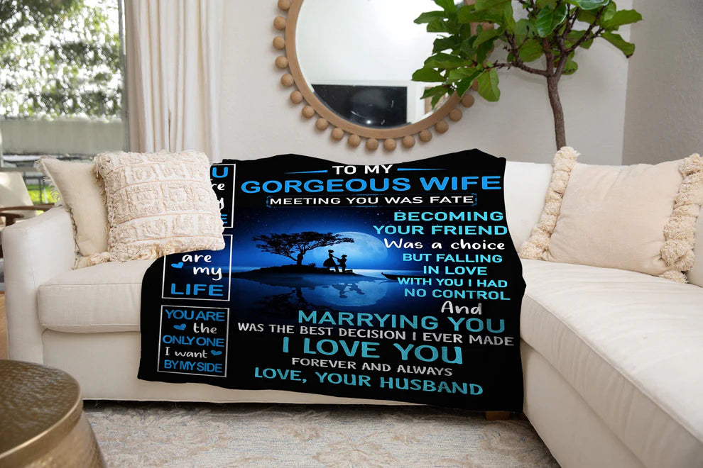 Special Gift For Your Wife Blanket - From Husband