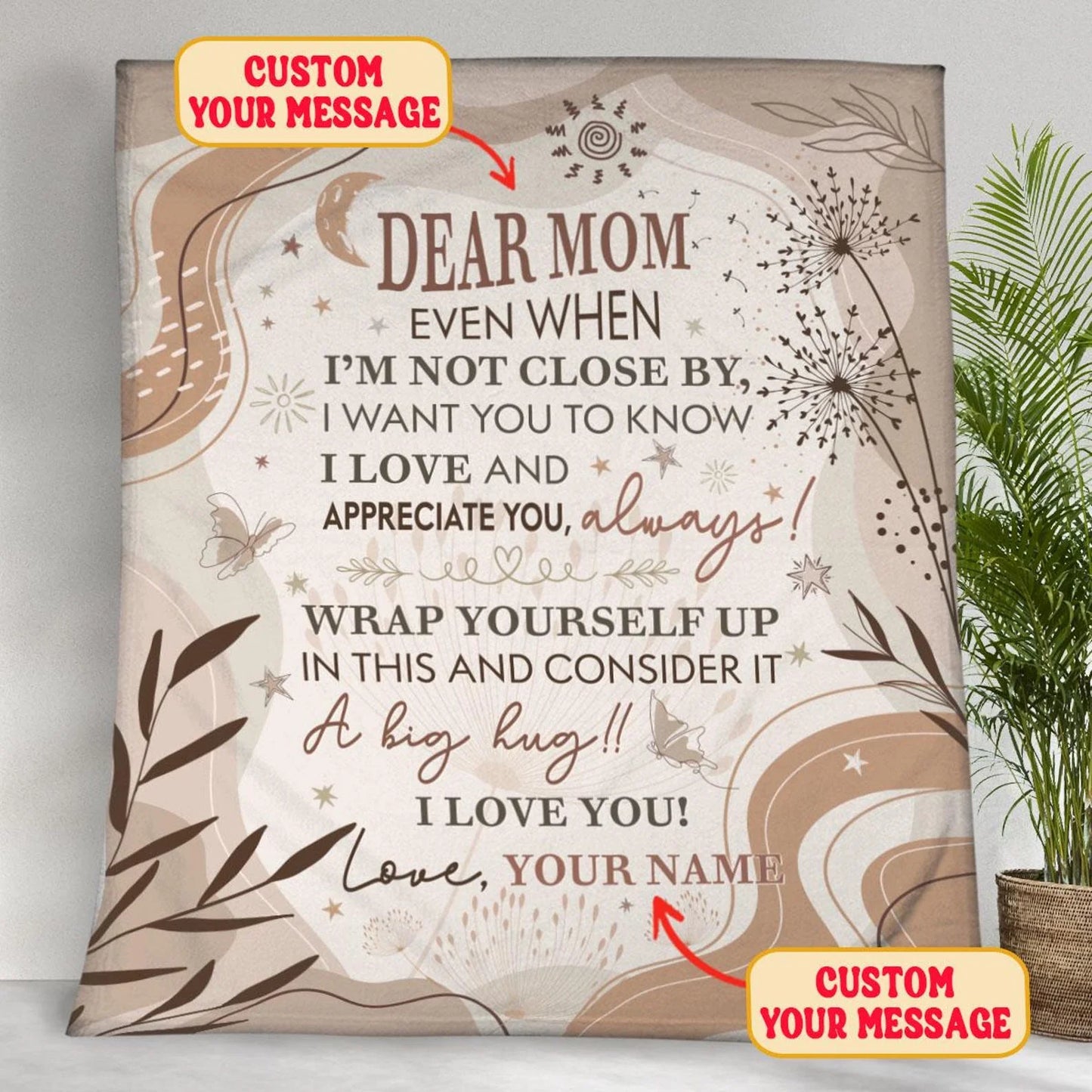 Special Gift For Mom -From Son & Daughter Blanket