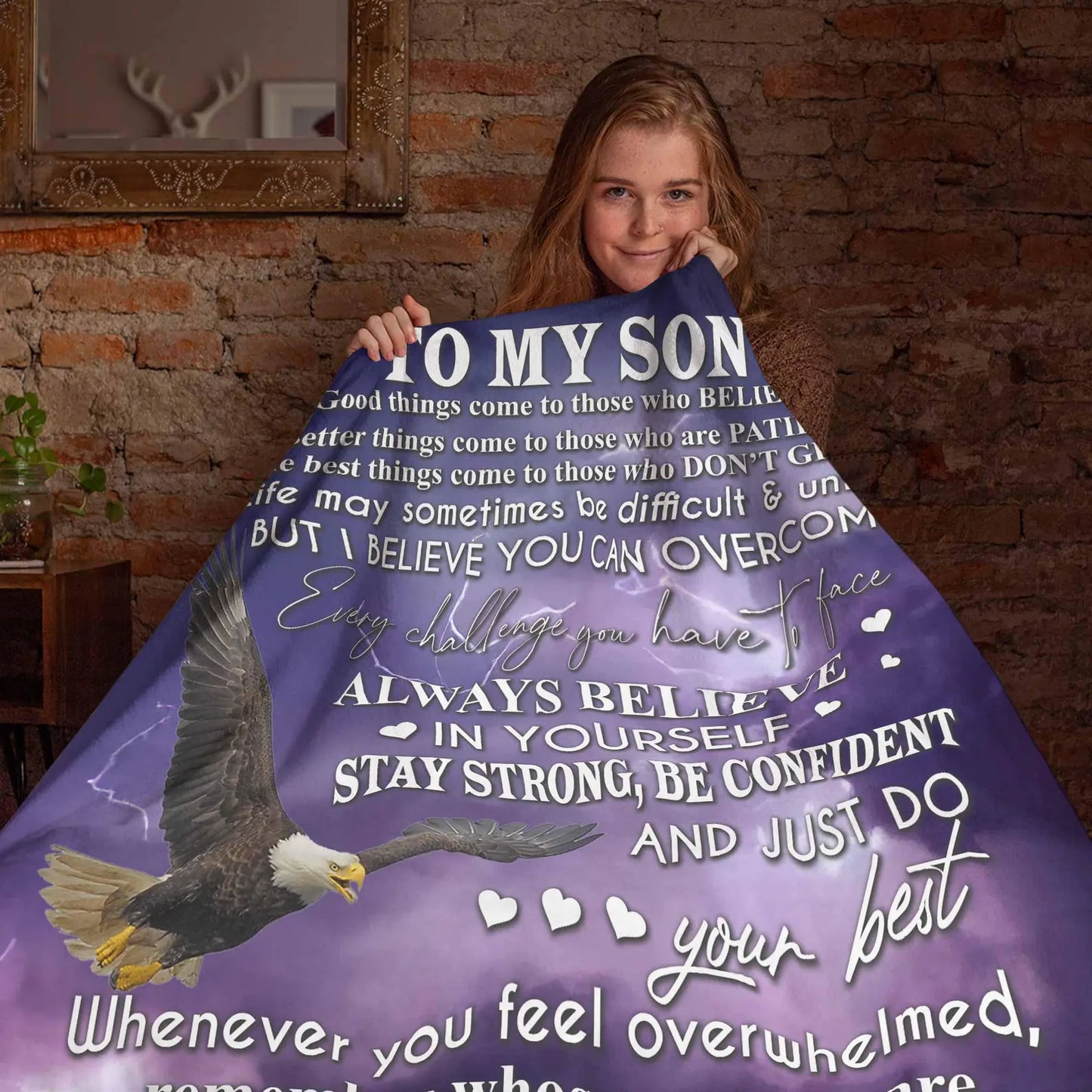 Gift For Your Son Blanket - From Mom