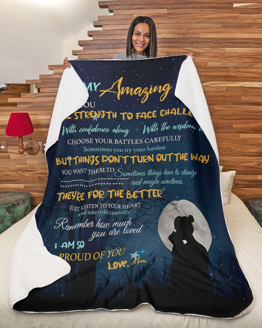 Special Gift For Your Son Blanket - From Mom (SKUB12-170)