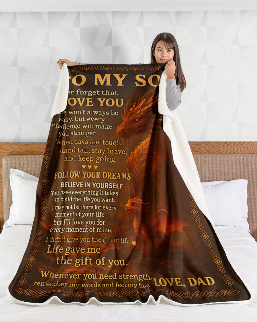 Special Gift For Your Son Blanket - From Dad (SKUB-DAD-DT00)