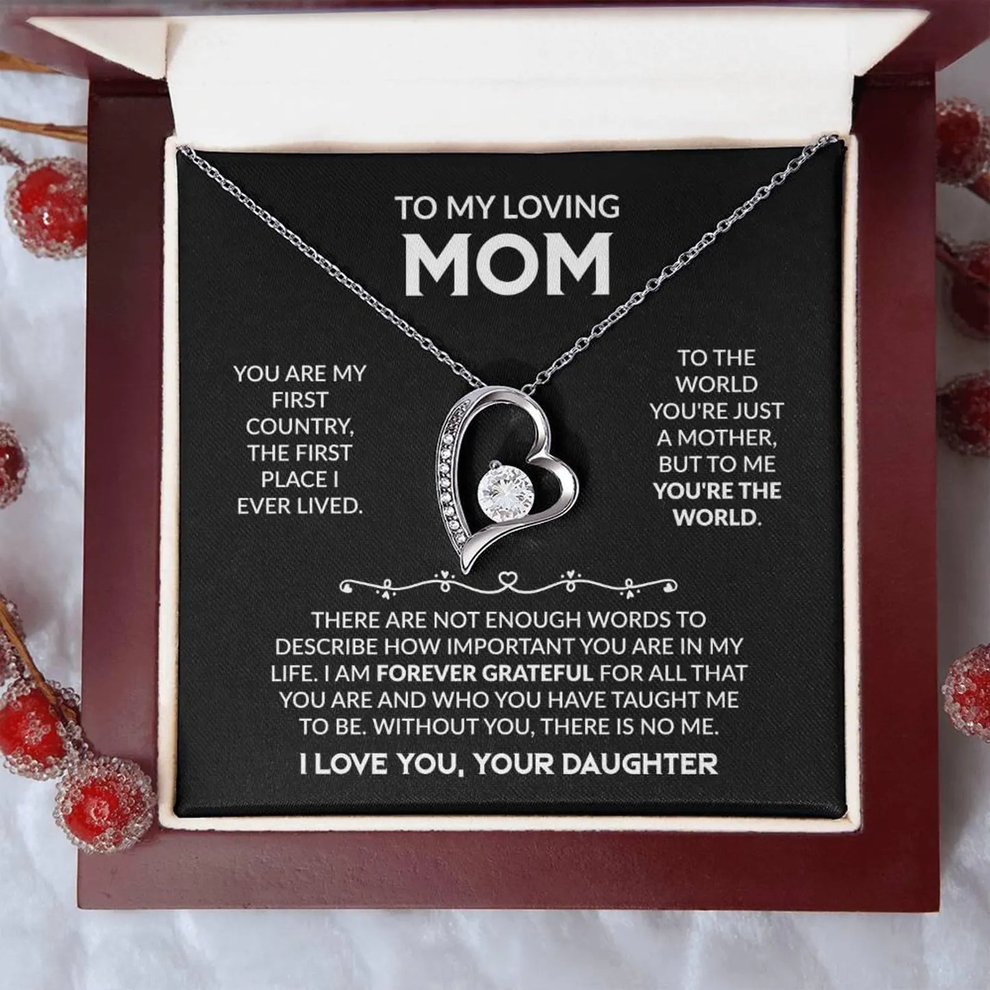 Forever Love Necklace - Gifts for Mom From Daughter 01