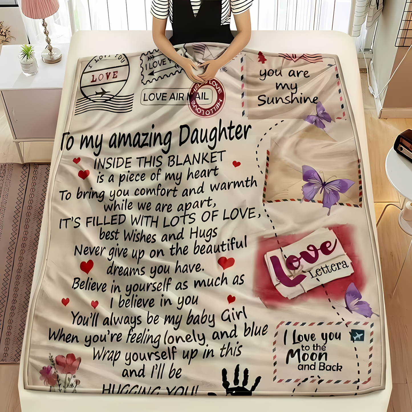 Special Gift For Your Daughter Blanket - From Mom