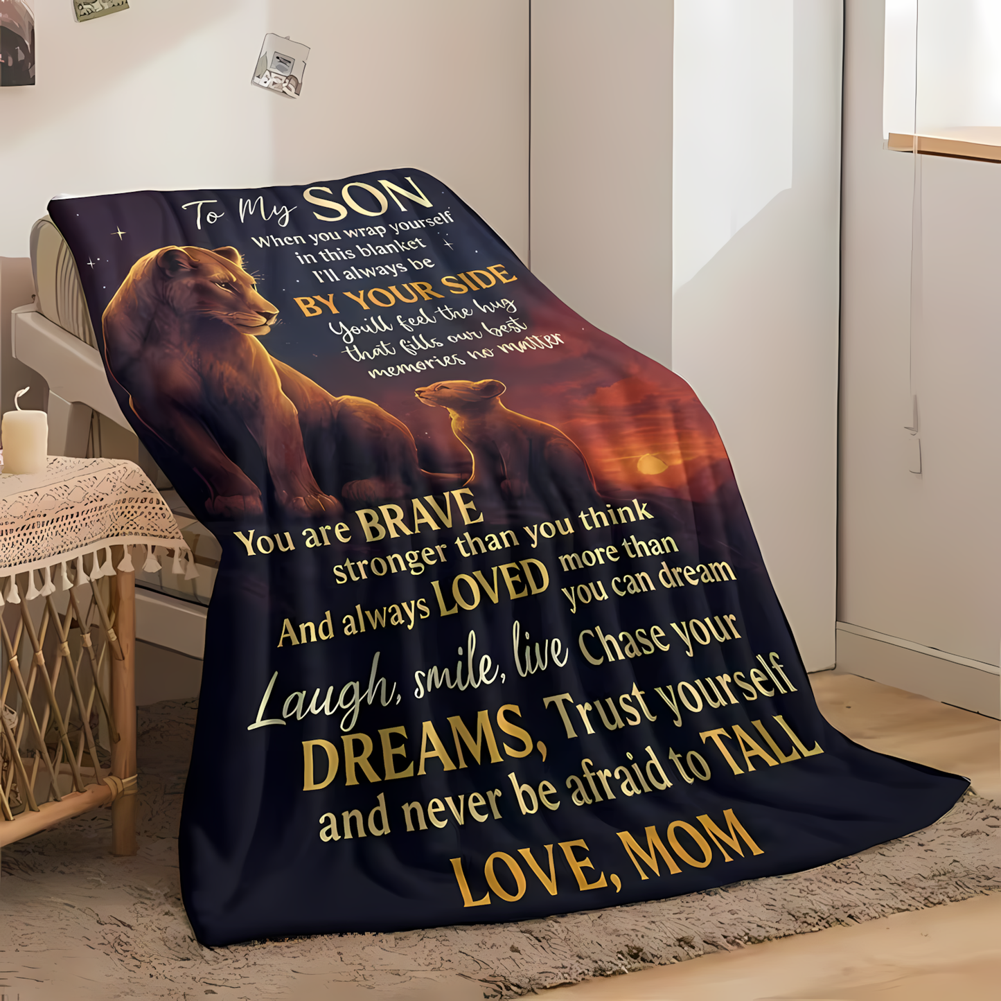 Special Gift For Your Son Blanket - From Mom