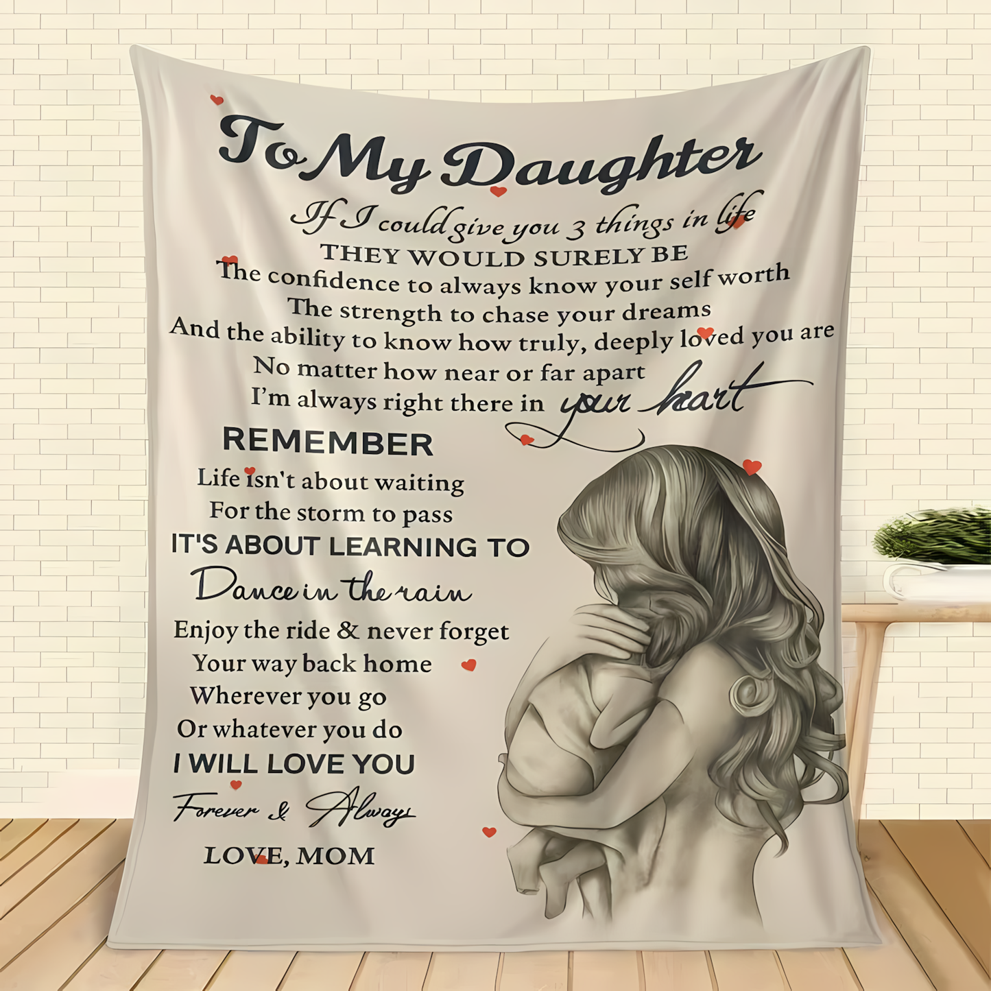 Special Gift For Your Daughter Blanket - From Mom