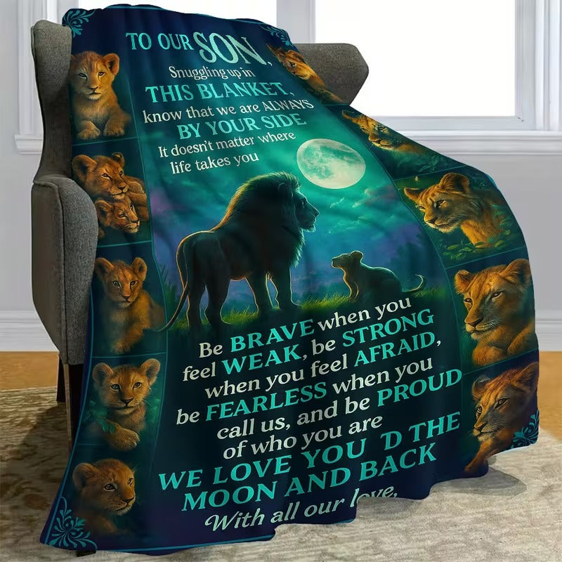 Special Gift For Your Son Blanket - From Mom & Dad