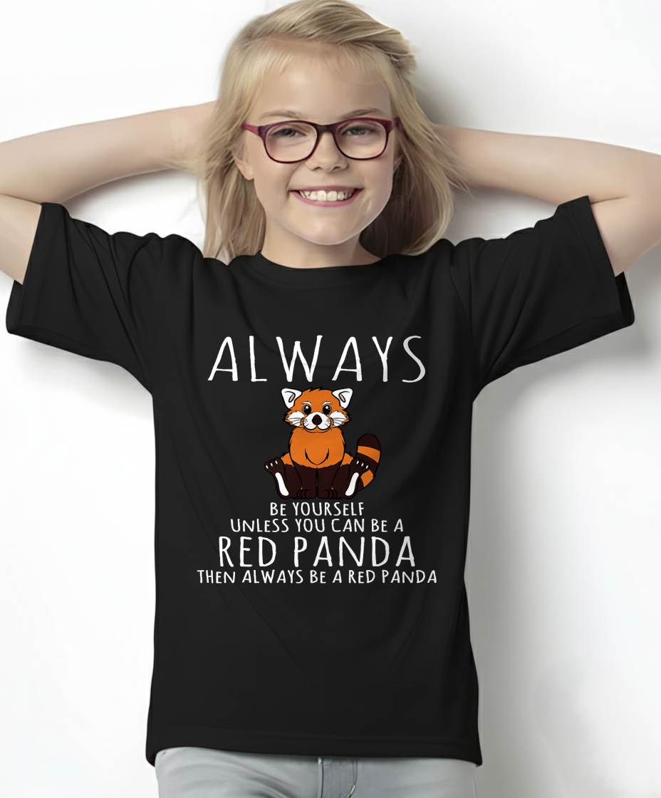 Animal Lover Be Yourself Red Pandas Human Costume T-Shirt