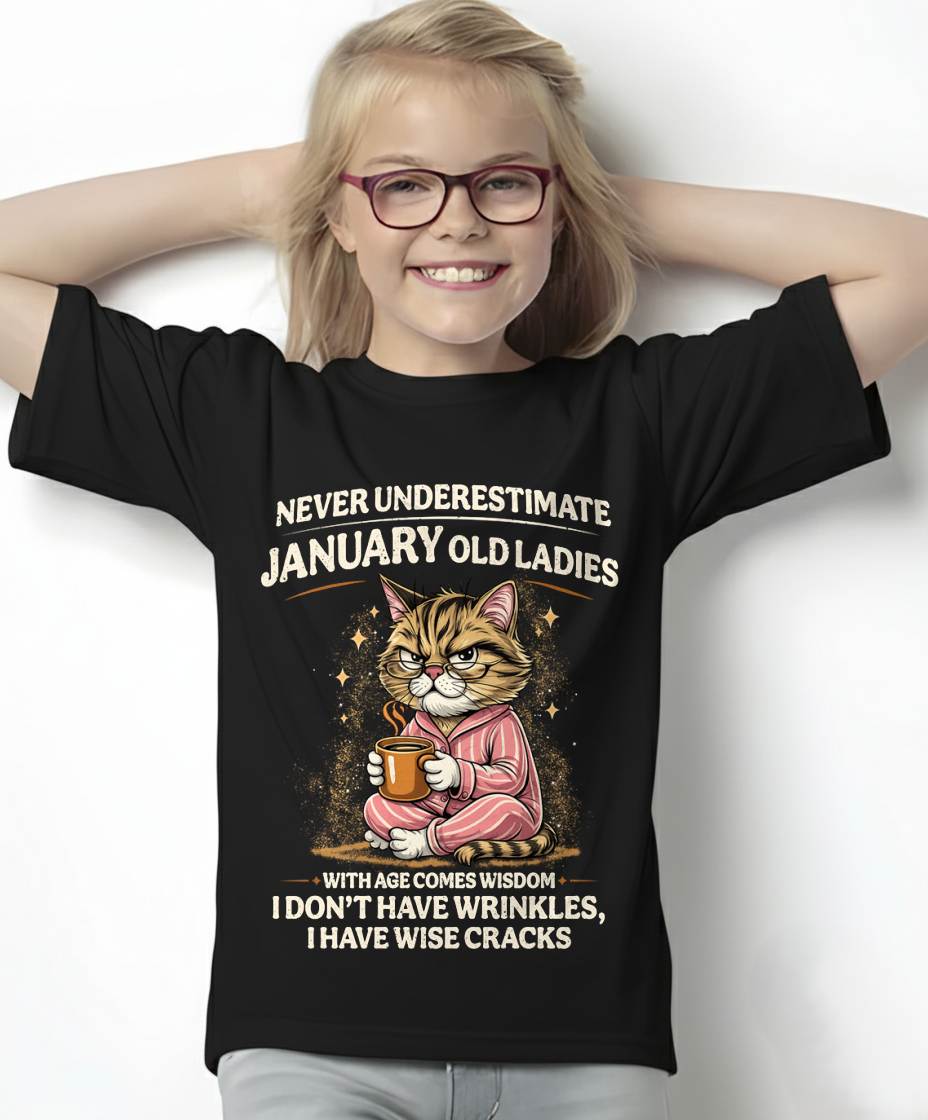 JANUARY SHIRT, With age comes wisdom - FMA SNOW01 (SKU2604-99-01)