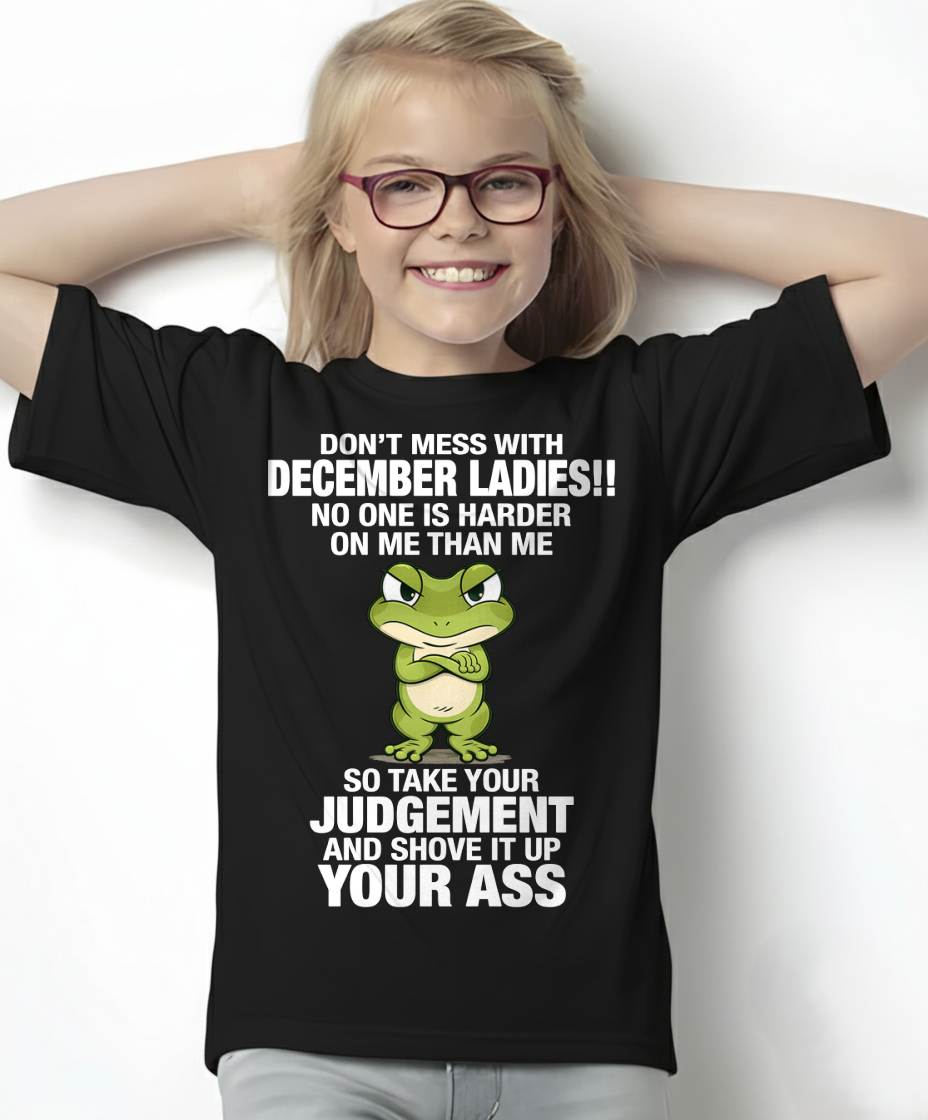 DECEMBER SHIRT NO ONE IS HARDER ON ME THAN ME - SNOW12 (SKU2605-180-12)