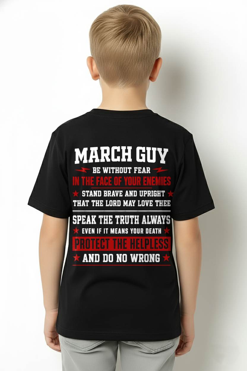 MARCH SHIRT, STAND BRAVE AND UPRIGHT - SNOW MALE03 (SKU2608-44-03)