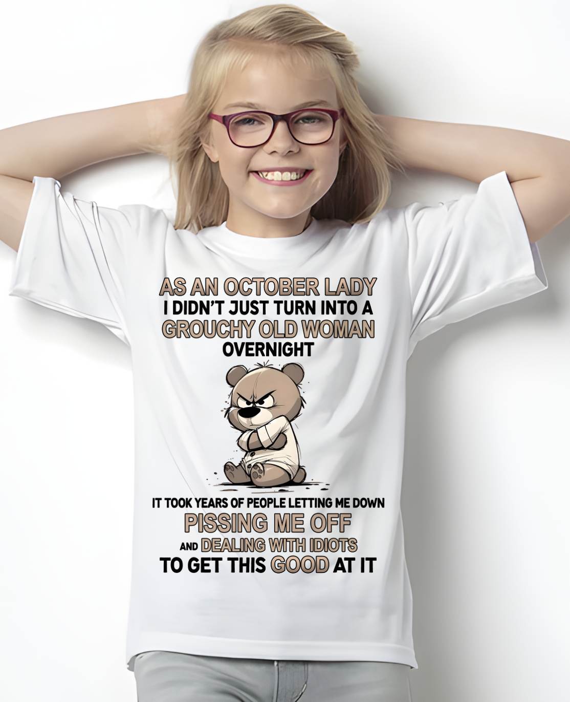 OCTOBER SHIRT, GROUCHY OLD WOMAN - SNOW10 (SKU2603-253-10)