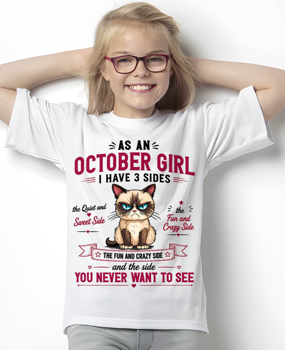 OCTOBER SHIRT, I HAVE 3 SIDES - SNOW10 (SKU2605-101-10)