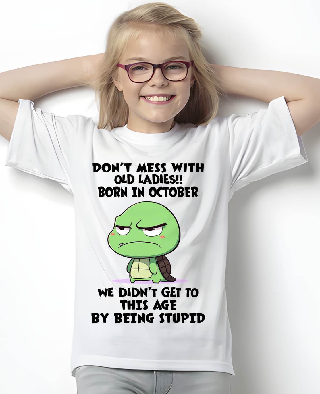 OCTOBER SHIRT, DON'T MESS WITH OLD LADIES - SNOW10 (SKU2604-174-10)