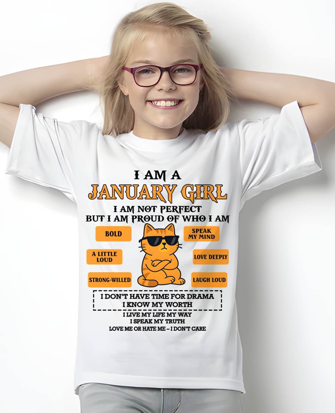 JANUARY SHIRT, I AM PROUD OF WHO I AM - FMA SNOW01 (SKU2603-292-01)