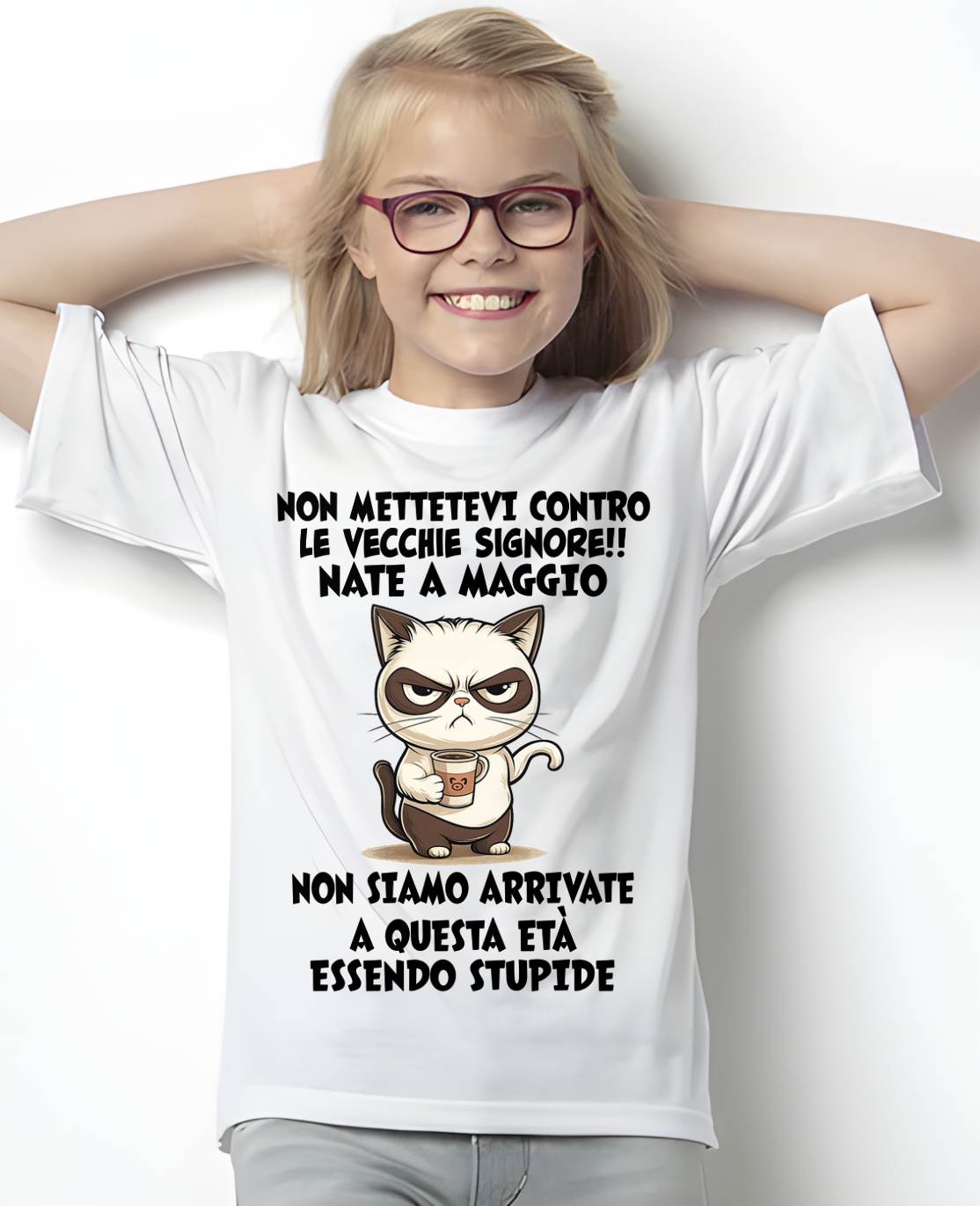 MAGGIO SHIRT NON METTETEVI CONTRO LE VECCHIE SIGNORE!! - SNOW05 (SKU2605-253-05)