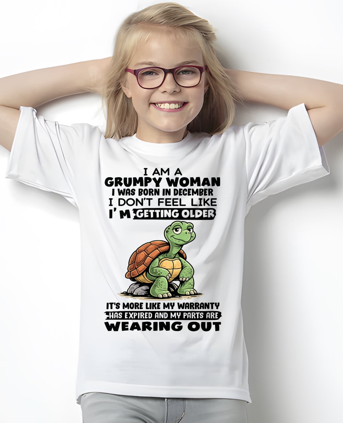 SNOW12 - Funny Grumpy Woman Shirt Born in December – Birthday Gift Idea - FMA (SKU2602-178-12)