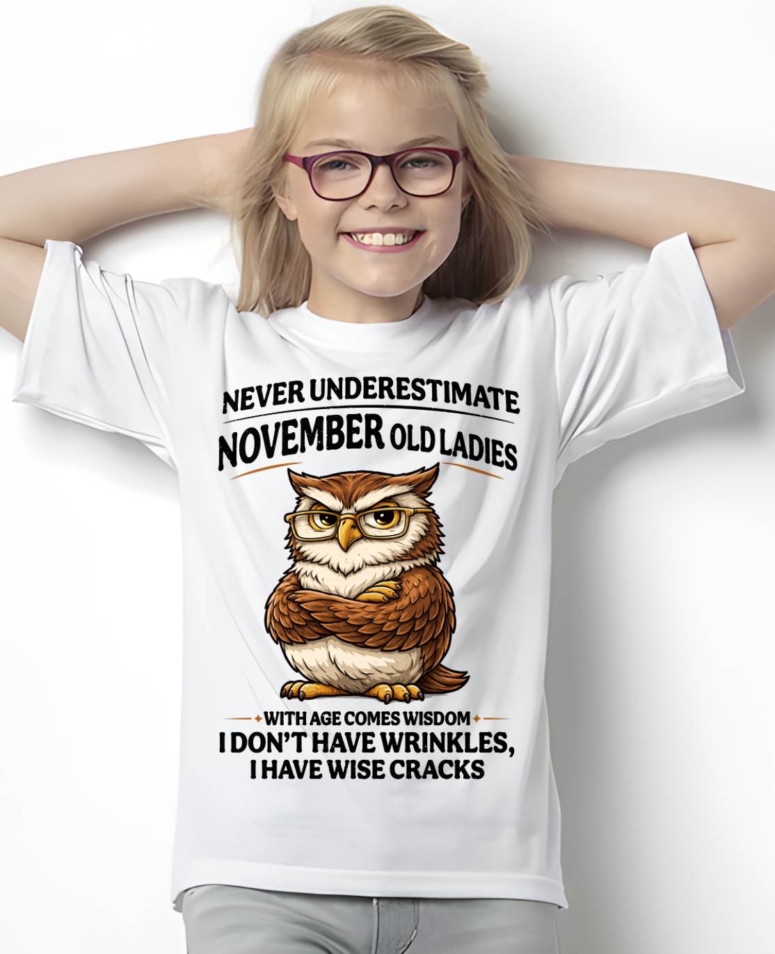 NOVEMBER SHIRT, With age comes wisdom - FMA SNOW11 (SKU2604-101-11)