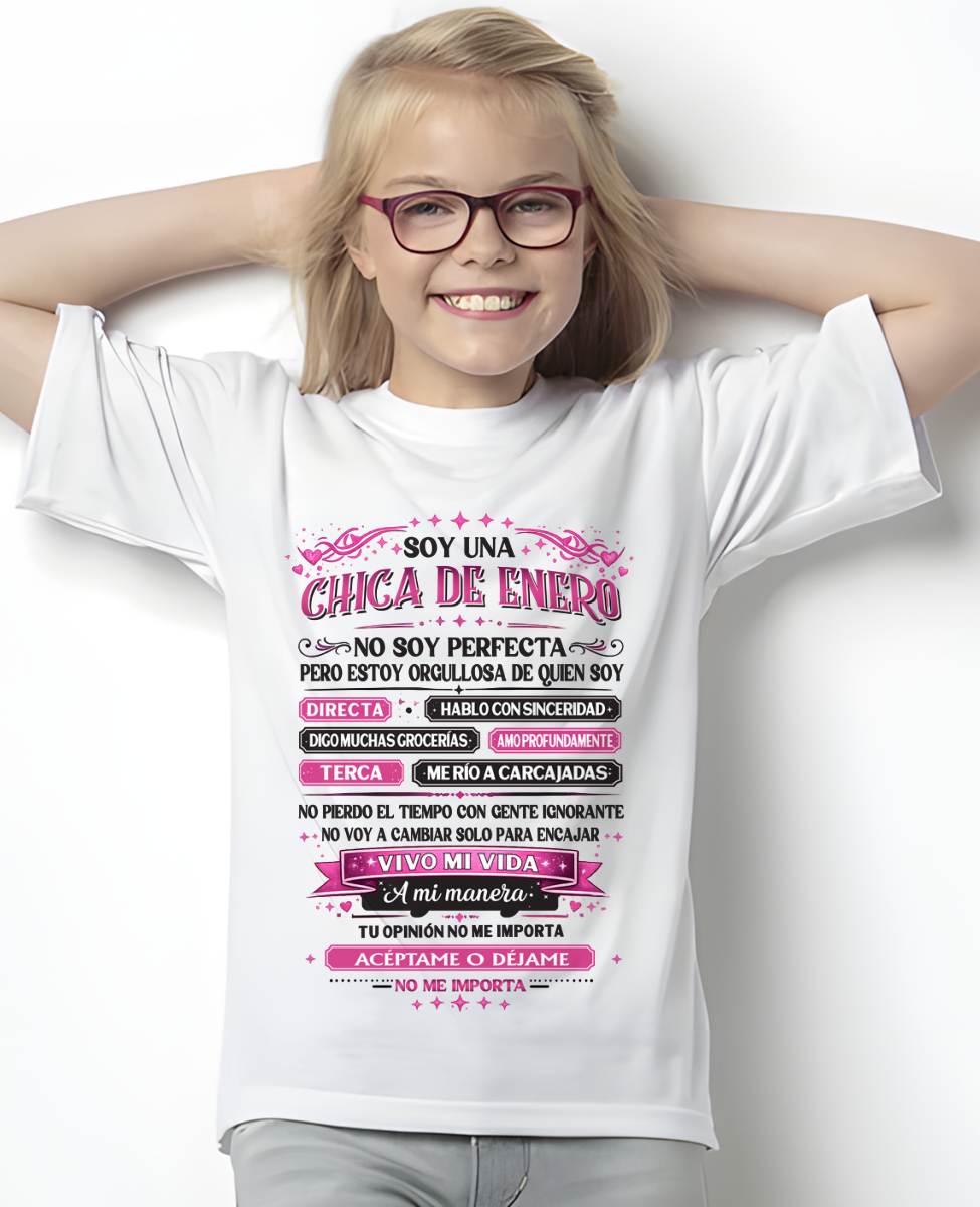 JANUARY SHIRT, NO SOY PERFECTA - SNOW01 (SKU2603-362-01)