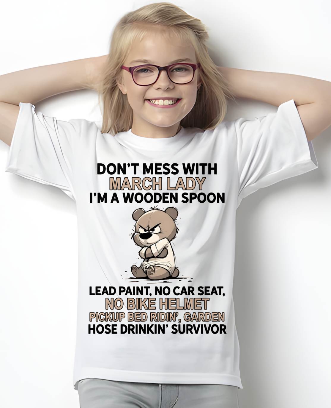 MARCH SHIRT, I'M A WOODEN SPOON, LEAD PAINT - SNOW03 (SKU2604-253-03)