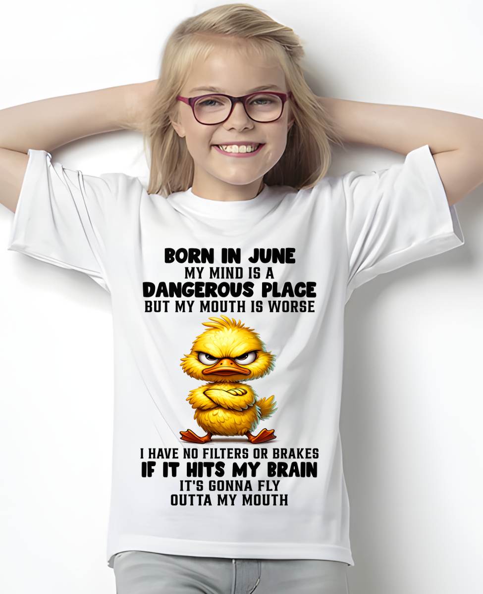 JUNE SHIRT MY MOUTH IS A DANGEROUS PLACE - SNOW06 (SKU2605-61-06)