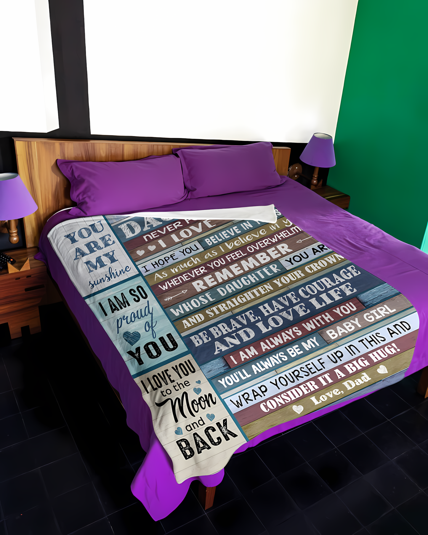 Special Gift For Your Daughter Blanket - From Dad