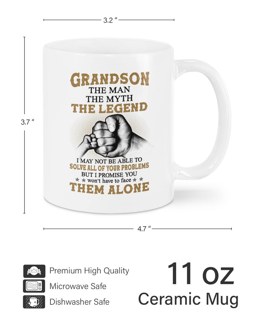 TO GRANDSON MUG 03 - GIFT FROM GRANDMA - snow00