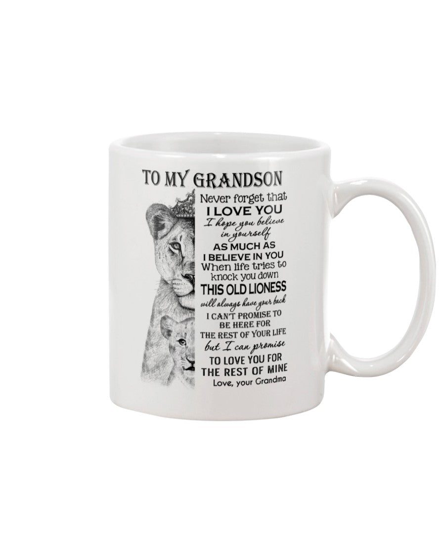 TO GRANDSON MUG 04 - GIFT FROM GRANDMA - snow00