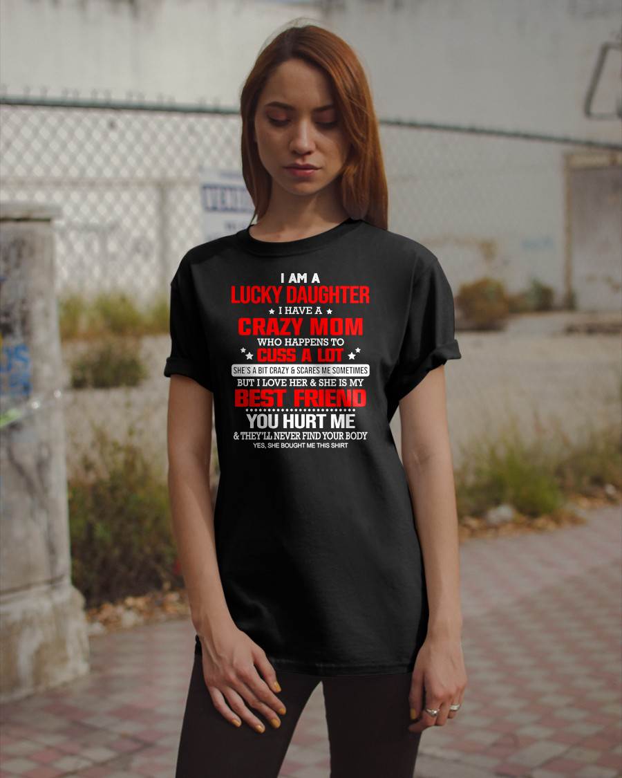 I'M A LUCKY DAUGHTER - PERFECT GIFT FOR YOUR DAUGHTER - GIFT FROM MOM - SNOW00 (SKU12-241-00)