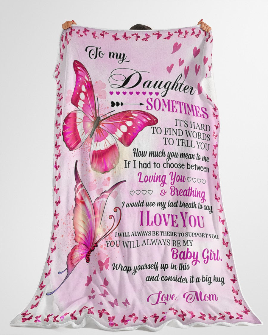 BLANKET FOR DAUGHTER – COMFORT & WARMTH GIFT FROM MOM Sherpa Fleece Quilt Blanket SNOW00