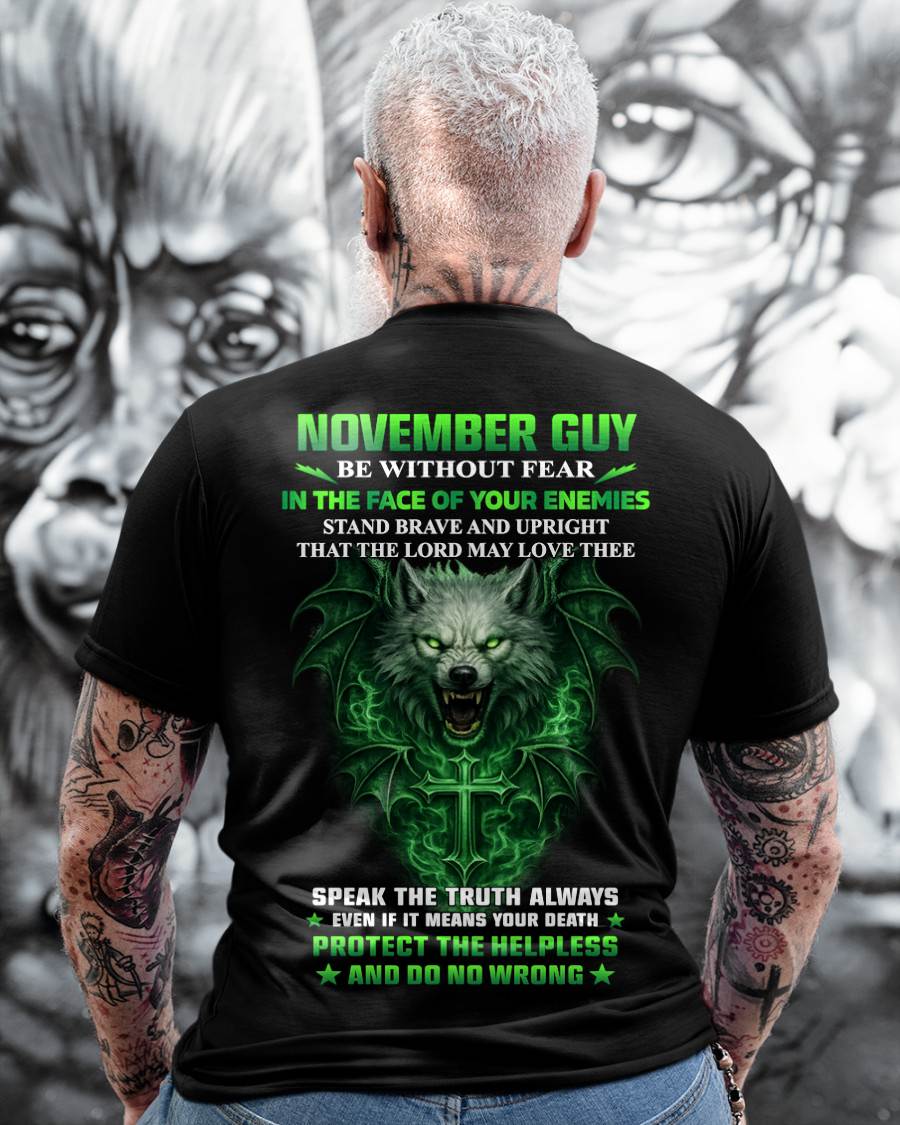 NOVEMBER, STAND BRAVE AND UPRIGHT – SNOW MALE11 (SKU2602-105-11)