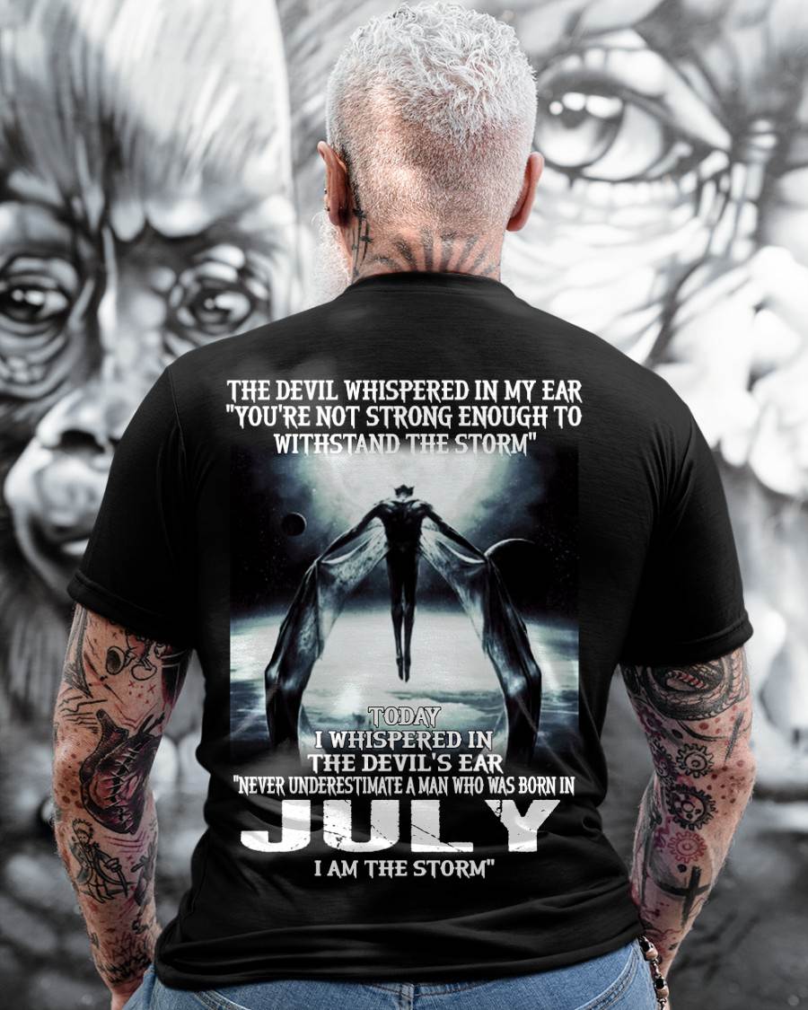 JULY, NEVER UNDERESTIMATE A MAN WHO WAS BORN IN JULY-SNOW MALE07 (SKU08-35-07)