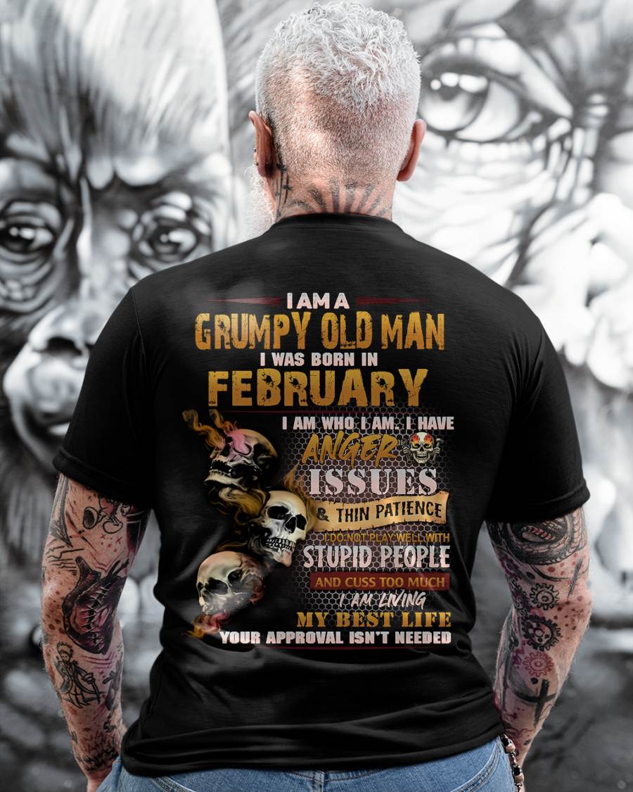FEBRUARY, I AM A GRUMPY OLD MAN-SNOW MALE02 (SKU08-67-02)