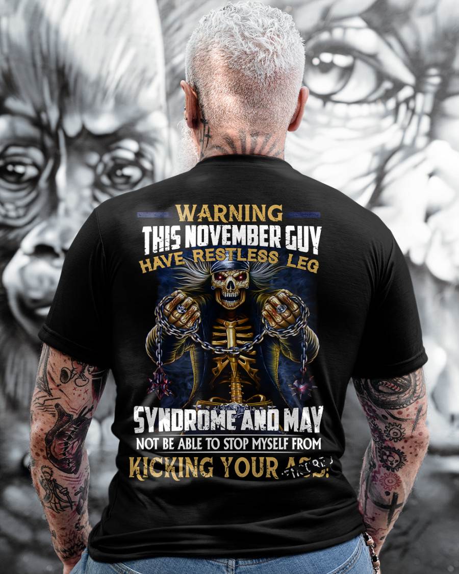 NOVEMBER, WARNING THIS NOVEMBER GUY HAS RESTLESS LEG – SNOW MALE11 (SKU26T-01-57-11)