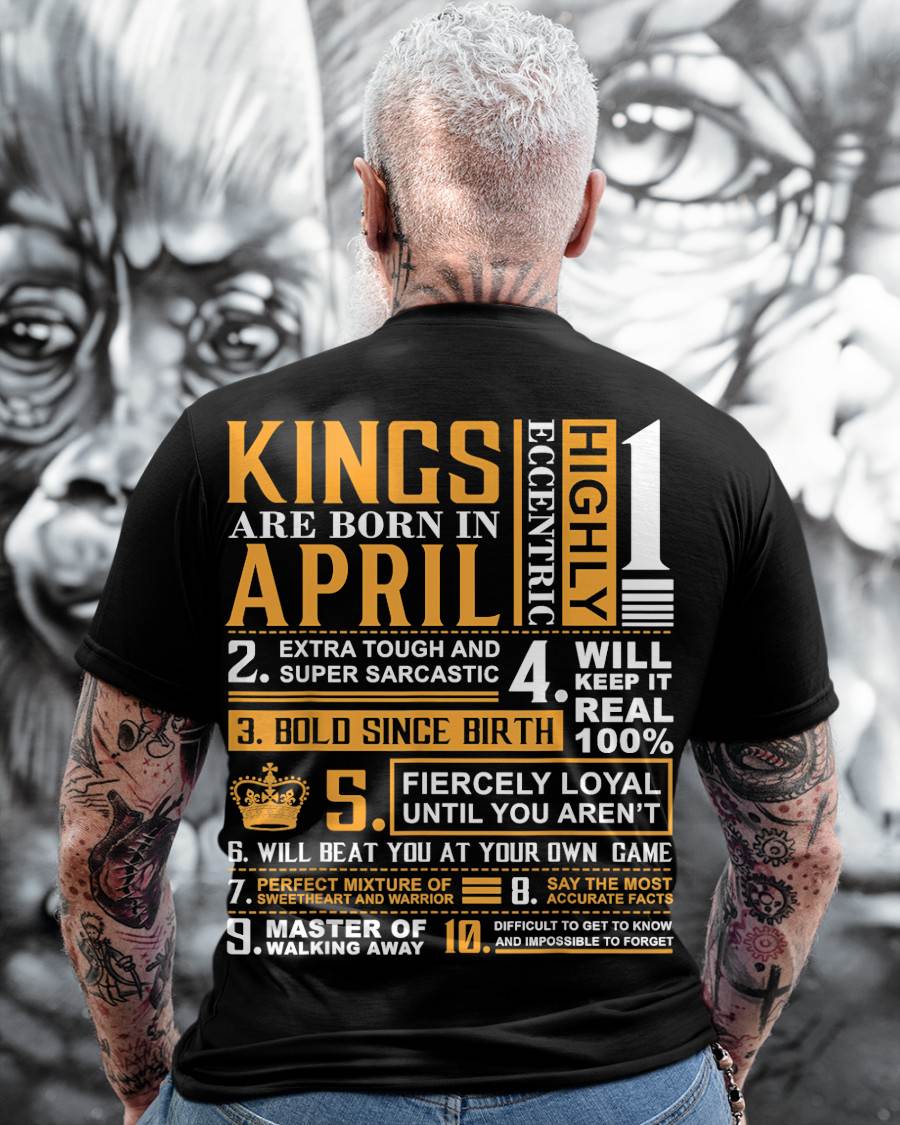 APRIL, KINGS ARE BORN IN APRIL – SNOW MALE04 (SKU2602-51-04)