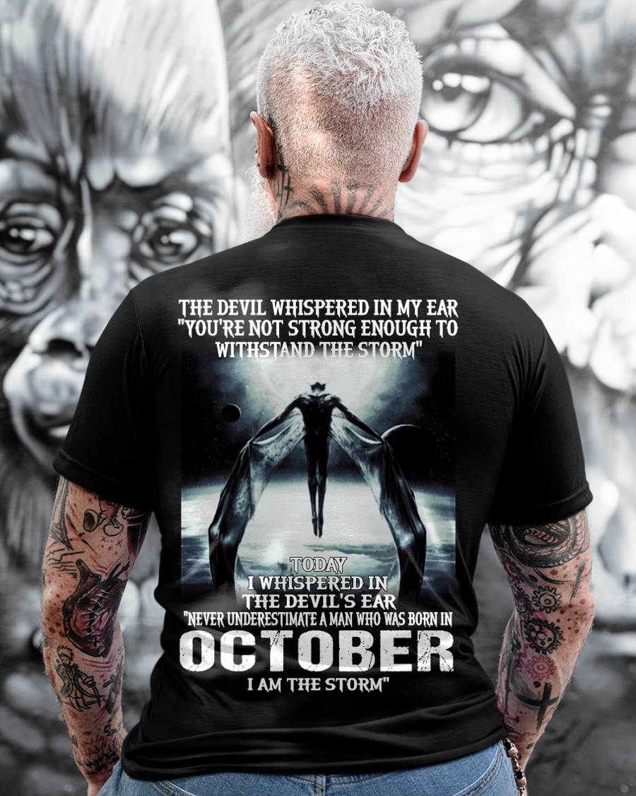 OCTOBER, NEVER UNDERESTIMATE A MAN WHO WAS BORN IN OCTOBER-SNOW MALE10 (SKU08-35-10)