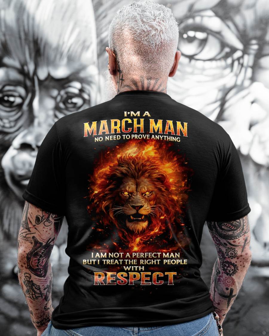 MARCH, NO NEED TO PROVE ANYTHING I AM NOT A PERFECT MAN - SNOW MALE03 (SKU26T-0177-03)