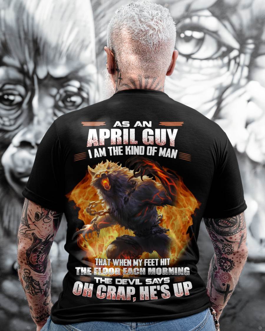 APRIL, MY FEET HIT THE FLOOR EACH MORNING-SNOW MALE04 (SKU26T-01-13-04)